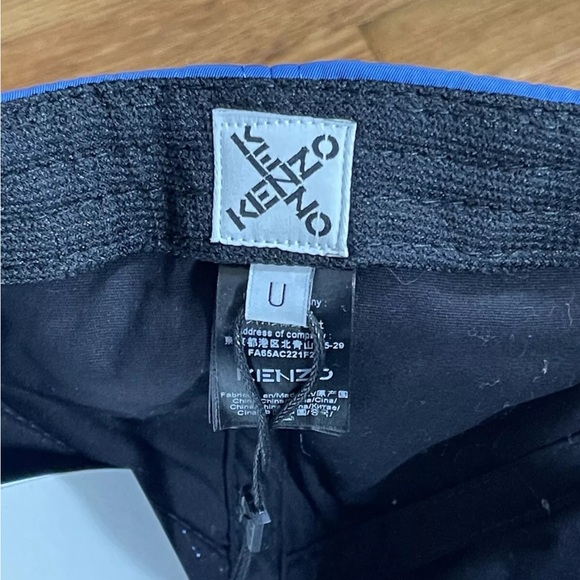 KENZO Cross Logo Print Baseball Cap Blue 5AC221 F21 70 NWT - Picture 7 of 10